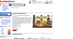 Desktop Screenshot of bunkbedsnow.com